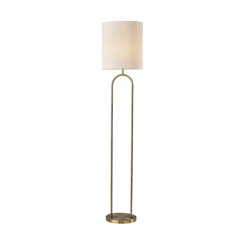 Joey Floor Lamp Antique Brass