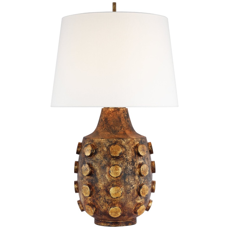 LED Table Lamp from the Orly Collection in Antique Gild Finish by Visual Comfort Signature