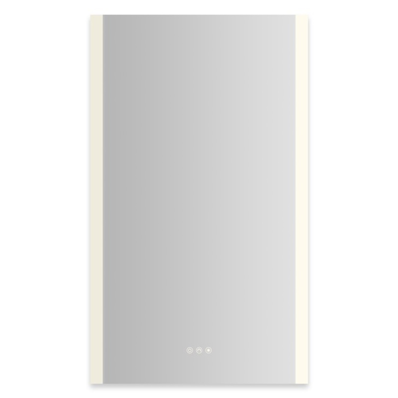Medicine Cabinet AIO 24 x 40 Inch with Vertical Edge Lighting 1 Doors Triple Mirror Right Hinge