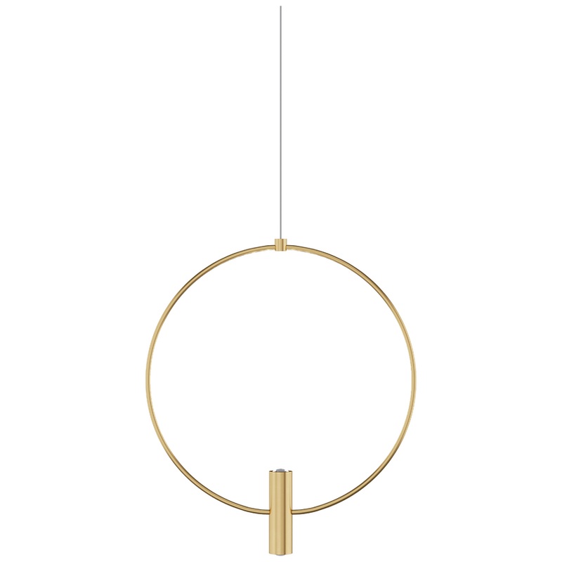 Mini Layla 13 Pendant MonoPoint Hand Rubbed Antique Brass