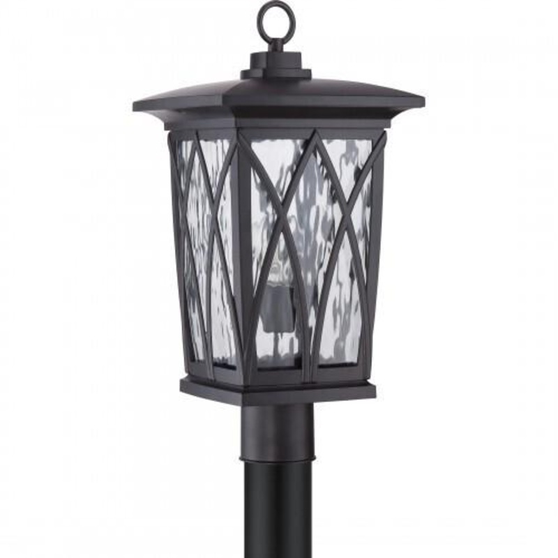 Quoizel GVR9010K Grover Outdoor post mystic black Outdoor Lantern