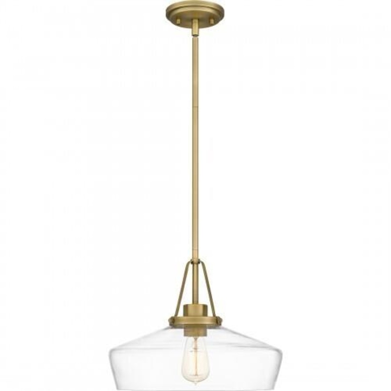 Quoizel QP5584AB Quoizel Pendant Pendant 1 light aged brass Pendant
