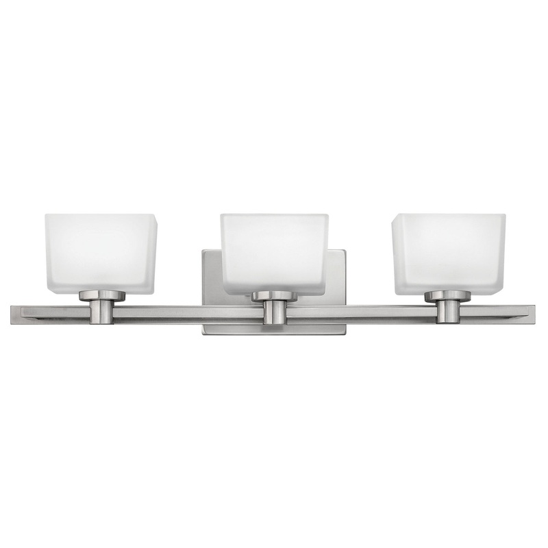 Three Light Bath from the Taylor Collection in Brushed Nickel Finish by Hinkley