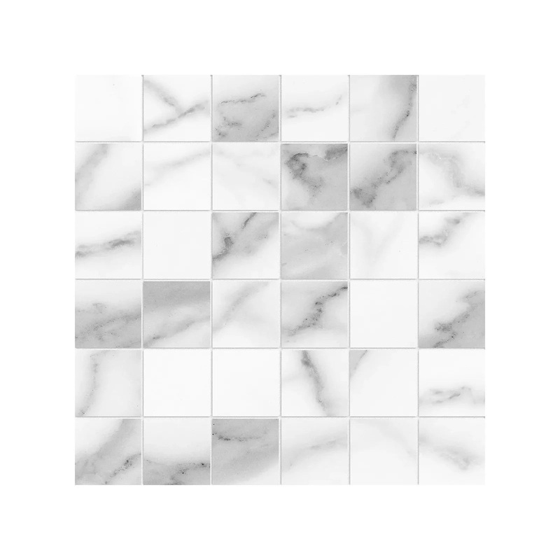 2″ x 2″ Mosaic Lumino Statuario Matte Porcelain Tile 1 Sheet = .96 Sf 2″ x