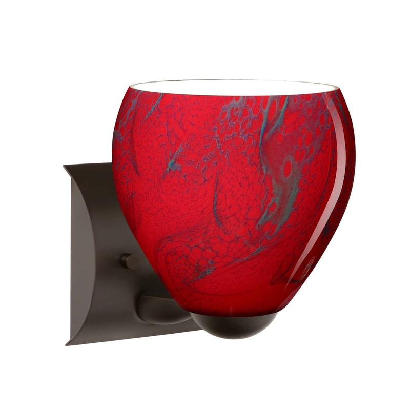 Besa 1WZ-4122MA-BR Bolla One Light Wall Sconce Bronze (Discontinued)