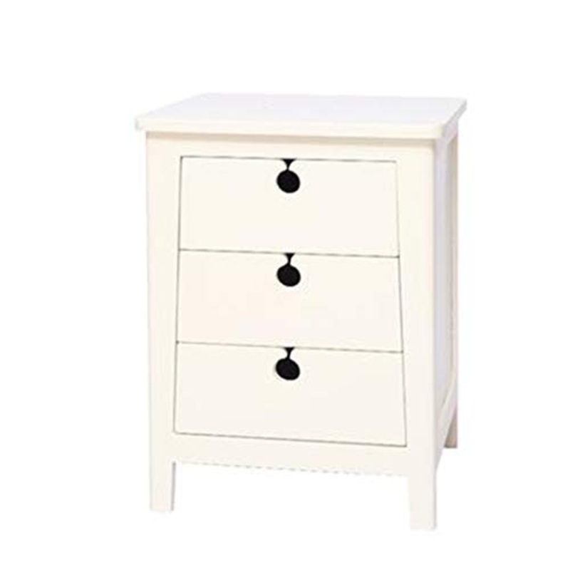 BJL-Comodino Comodini – Comodino Moderno Piedi Alti Tutti Comodino in Legno massello con Tre cassetti Armadi di Sicurezza Tipo Camera da Letto OYO (Color : B)