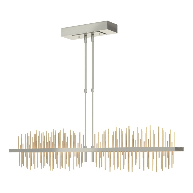 Gossamer Large LED Pendant Sterling Modern Brass