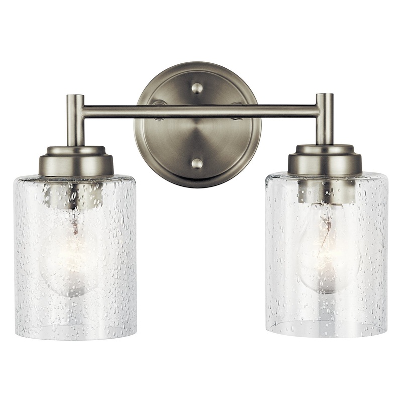 Kichler 45885NI Two Light Bath, Brushed Nickel