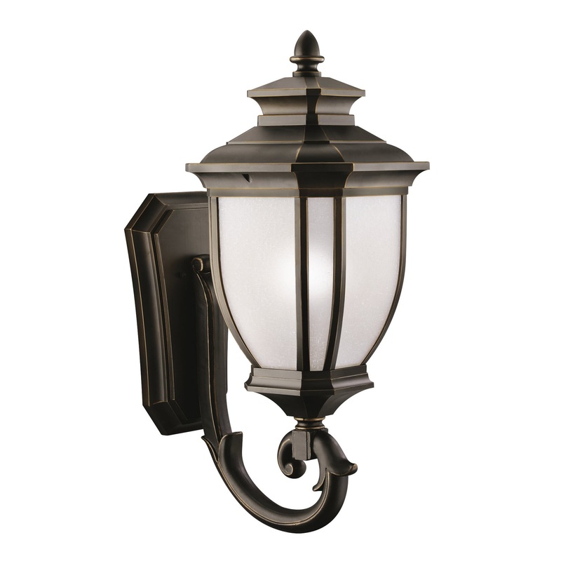 Kichler 9043RZ One Light Outdoor Wall Mount, Rubbed Bronze