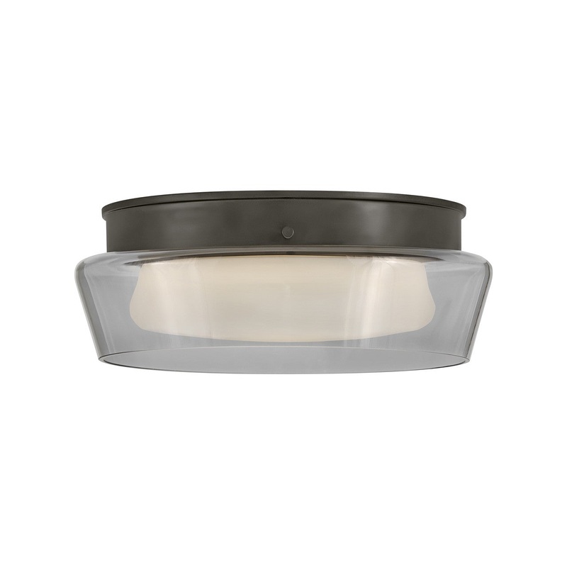 LED Flush Mount from the Demi Collection in Black Oxide Finish by Fredrick Ramond