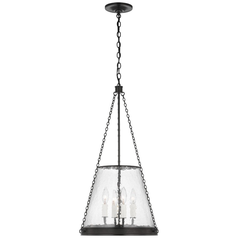 LED Pendant from the Reese Collection in Bronze Finish by Visual Comfort Signature
