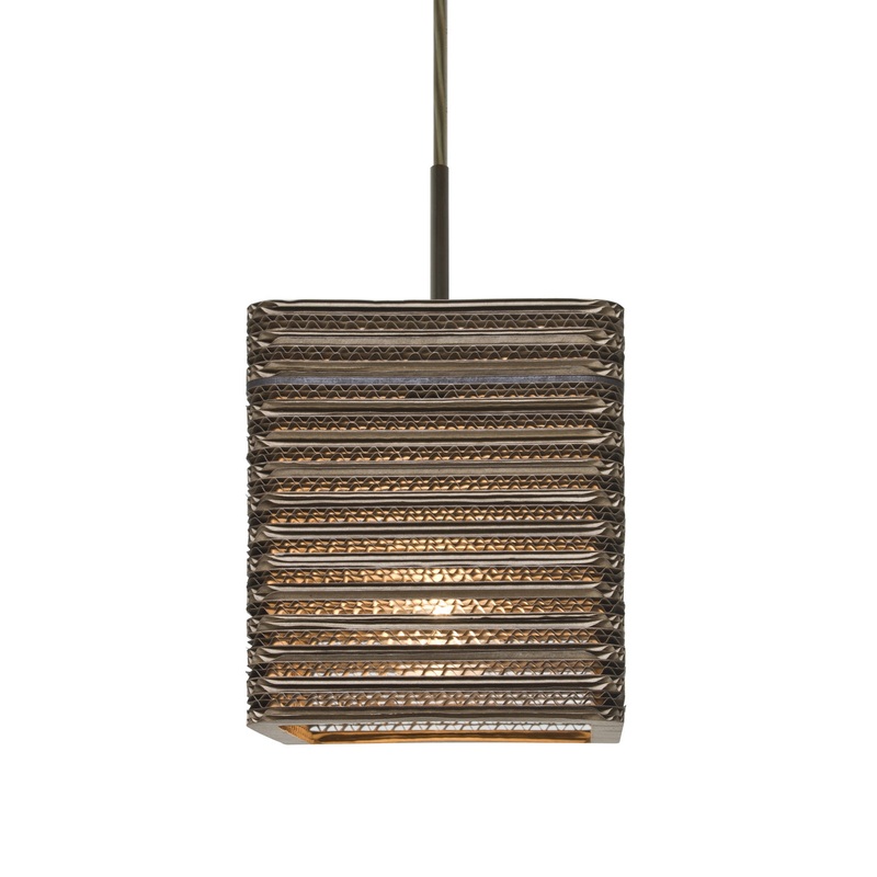 One Light Pendant from the Kirk 6 Collection in Bronze Finish by Besa