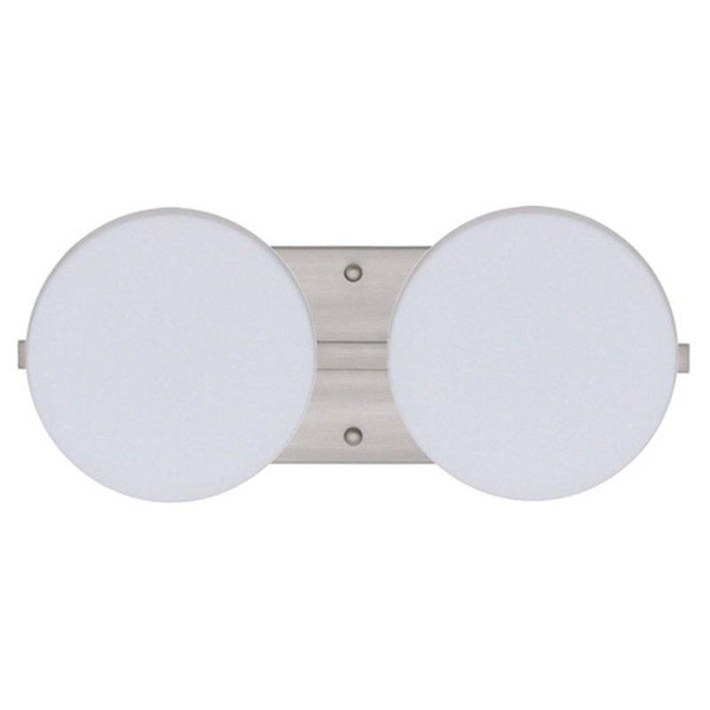 Two Light Wall Sconce from the Ciro Collection in Satin Nickel Finish by Besa