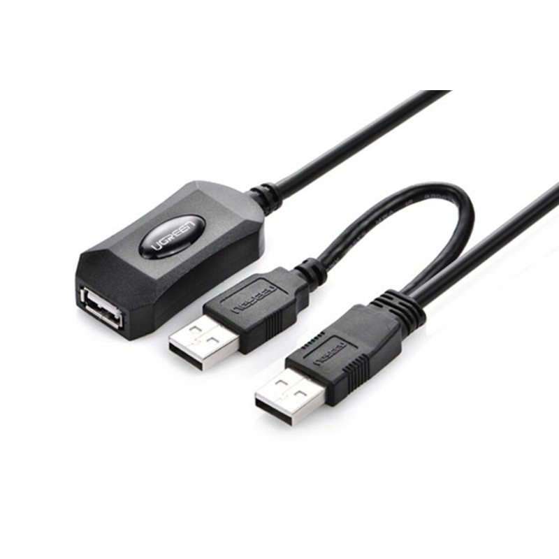 UGREEN USB 2.0 Active Extension Cable 10M with USB Power 5M 20214