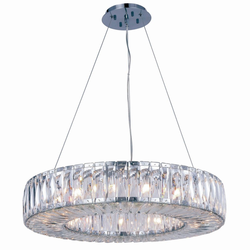 15 Light Chandelier from the Cuvette Collection in Chrome Finish by Elegant Lighting