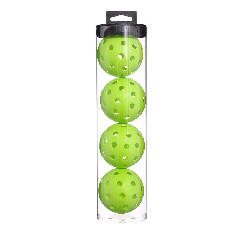 2 Tubes Green Outdoor Pickleball Balls 4-Pack – Durable 40-Hole Design with Carry Tube(8 balls in total)