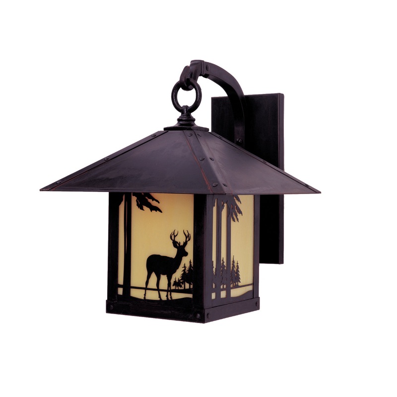 Arroyo TRB-12DRTN-BZ Timber Ridge One Light Wall Mount Bronze
