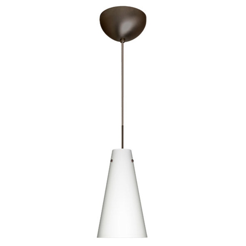 Besa 1JC-412407-BR Cierro One Light Pendant Bronze