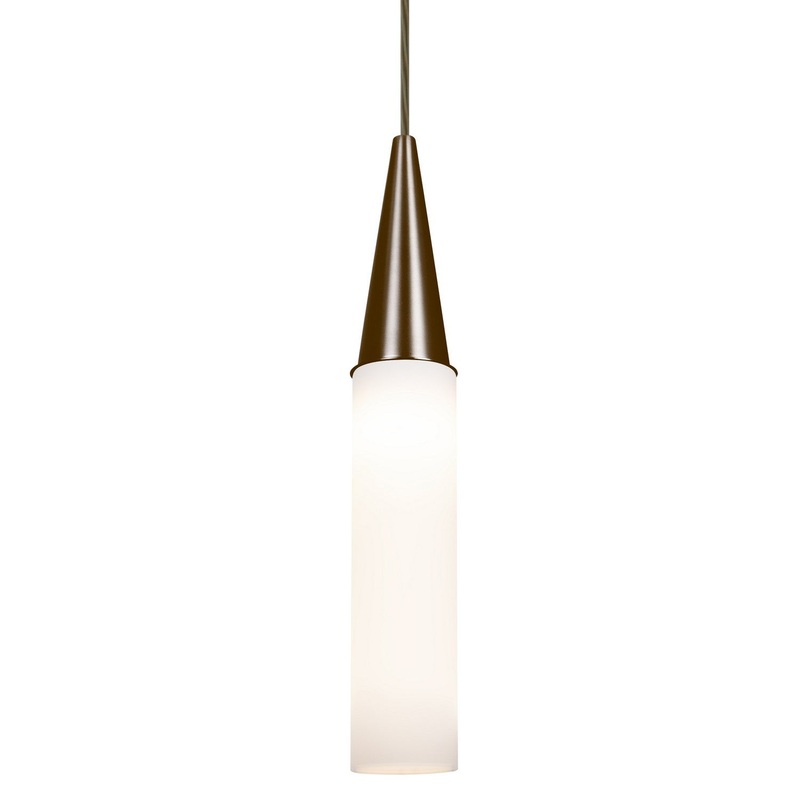 Besa 1JC-METRO16-LED-BR Besa Metro 16 Pendant One Light Pendant Bronze
