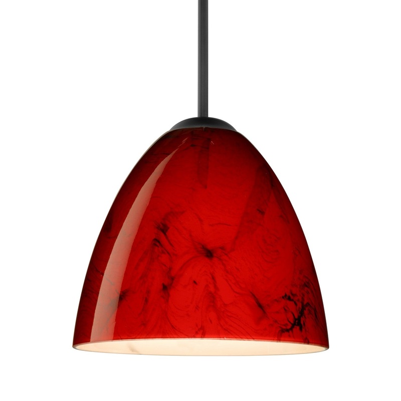 Besa J-4470MA-BK Besa Vila Pendant One Light Pendant Black