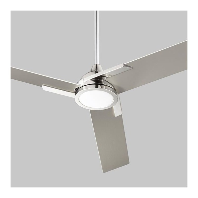 Coda 56″ Three-Blade Ceiling Fan – Polished Nickel