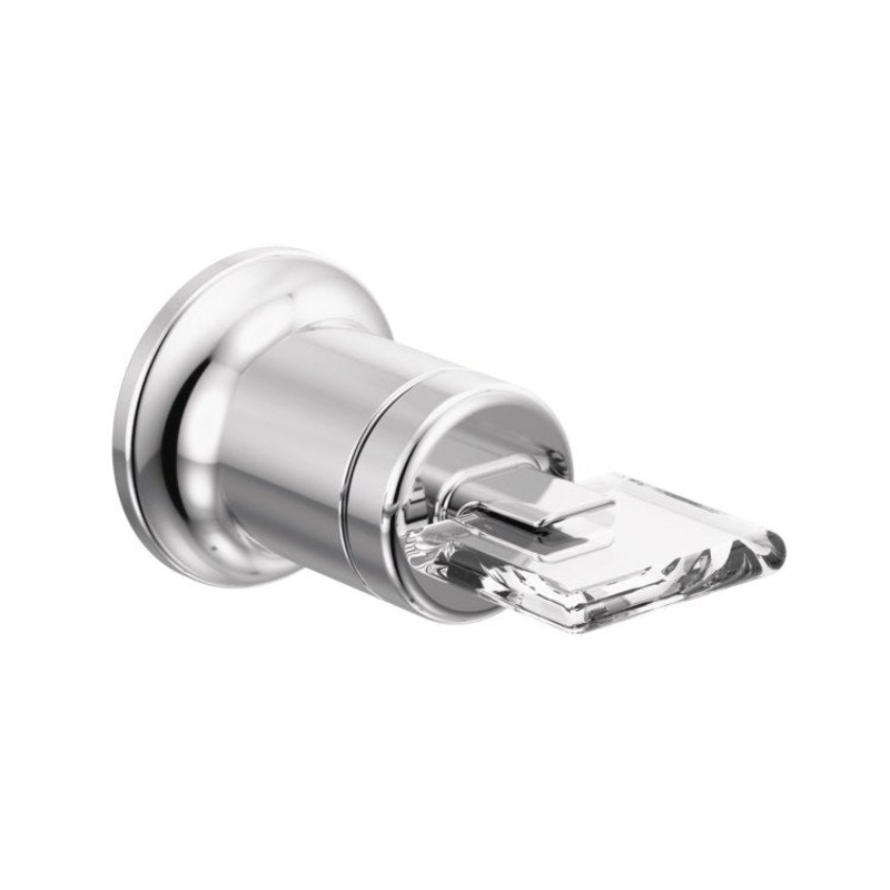 Handle Kit Allaria Zinc 2 Knob Polished Chrome / Clear Acrylic ADA for Wall Mount Lavatory
