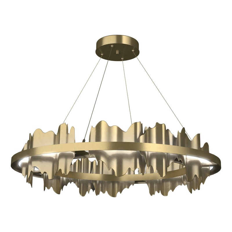 Hildene Circular LED Pendant Modern Brass Modern Brass