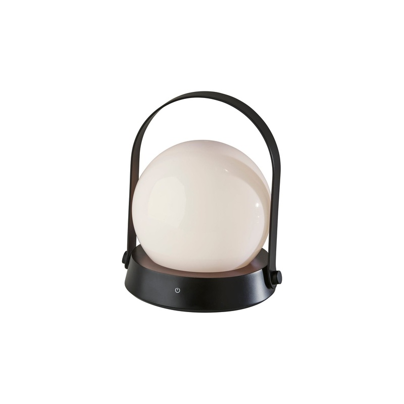 Millie LED Color Changing Table Lantern Black