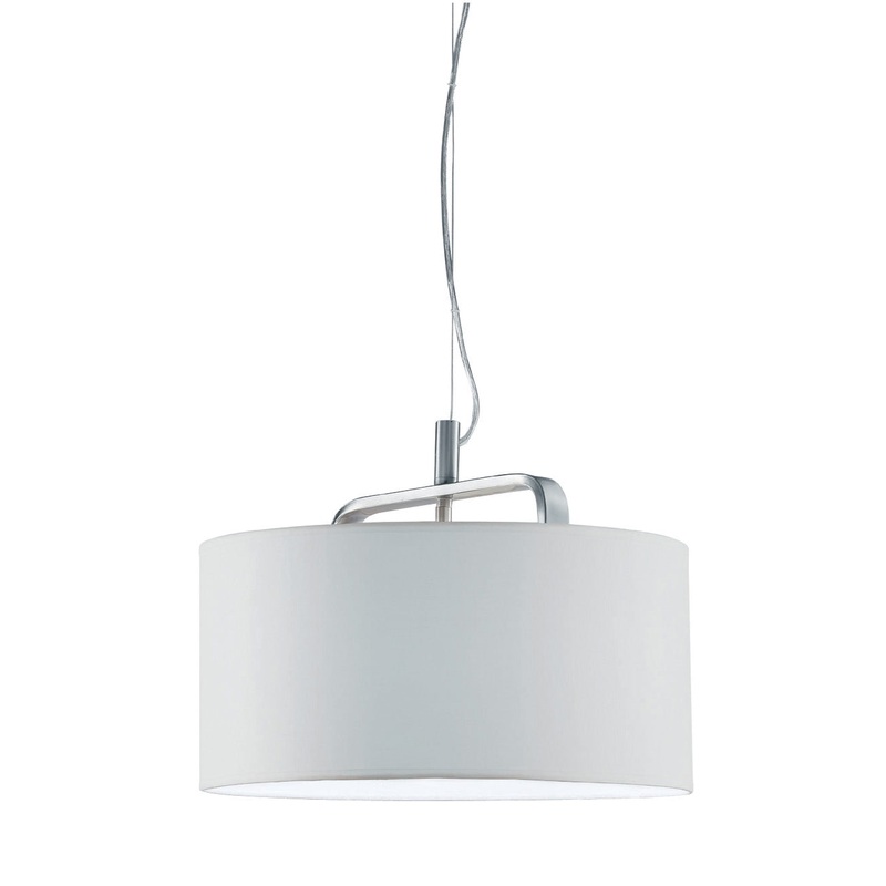 One Light Pendant from the Cannes Collection in Nickel Matte Finish by Arnsberg