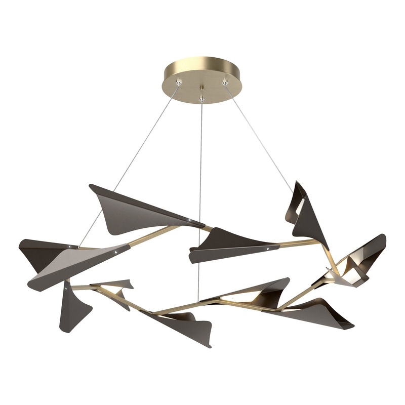 Plume 12-Light LED Pendant Soft Gold Oil Rubbed Bronze