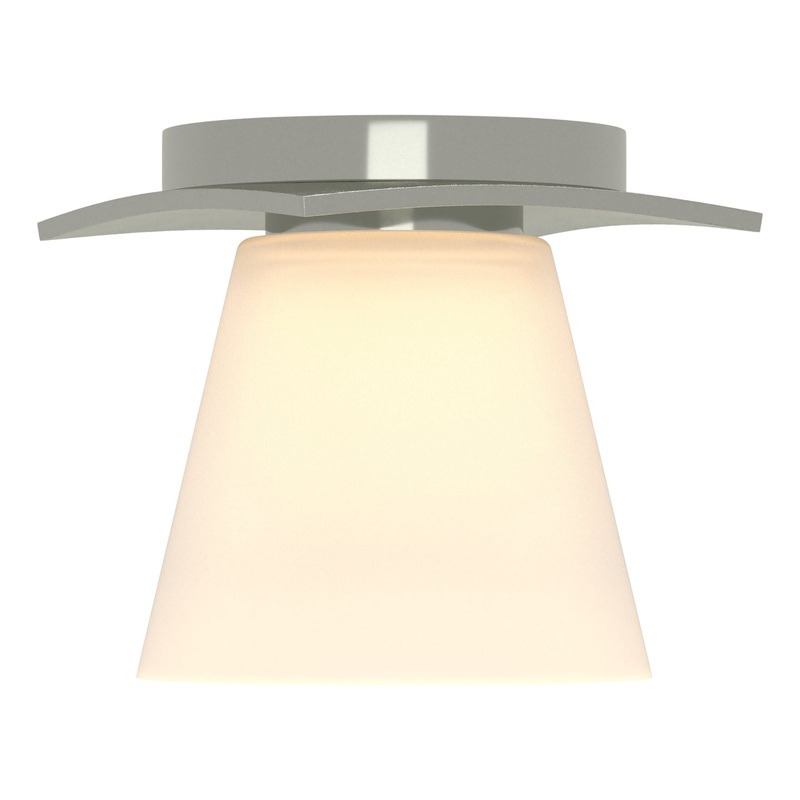 Wren Flush Mount Sterling Opal Glass (GG)