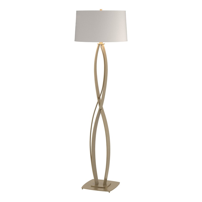 Almost Infinity Floor Lamp Soft Gold Flax Shade (SE)