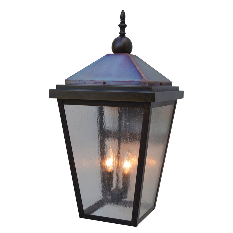 Arroyo LAB-12CS-BZ/RC Lancaster Two Light Wall Mount Bronze w/ Raw Copper