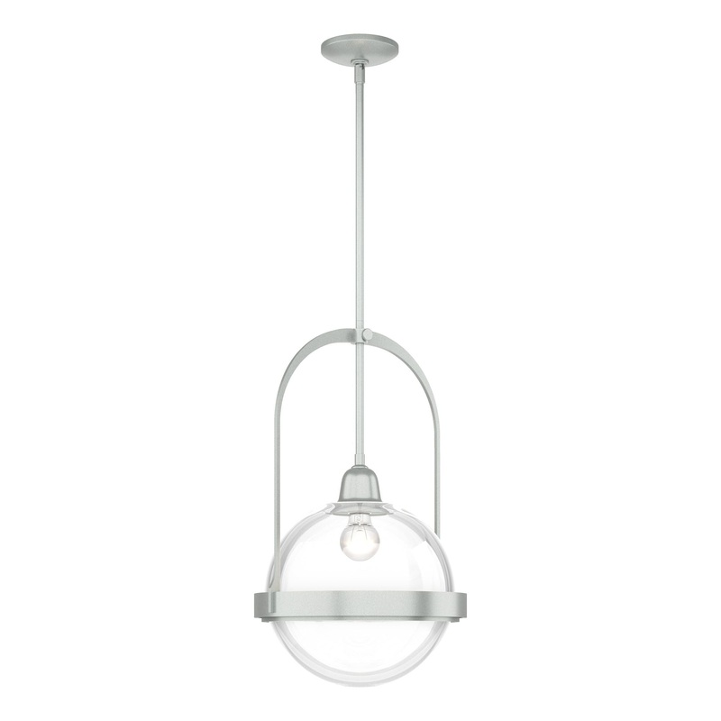 Atlas Pendant Vintage Platinum Clear Glass (ZM)