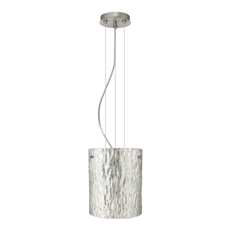 Besa 1KG-4006SS-LED-SN Tamburo One Light Pendant Satin Nickel