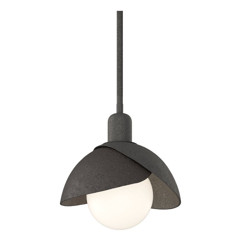 Brooklyn Double Shade Mini Pendant Natural Iron Oil Rubbed Bronze