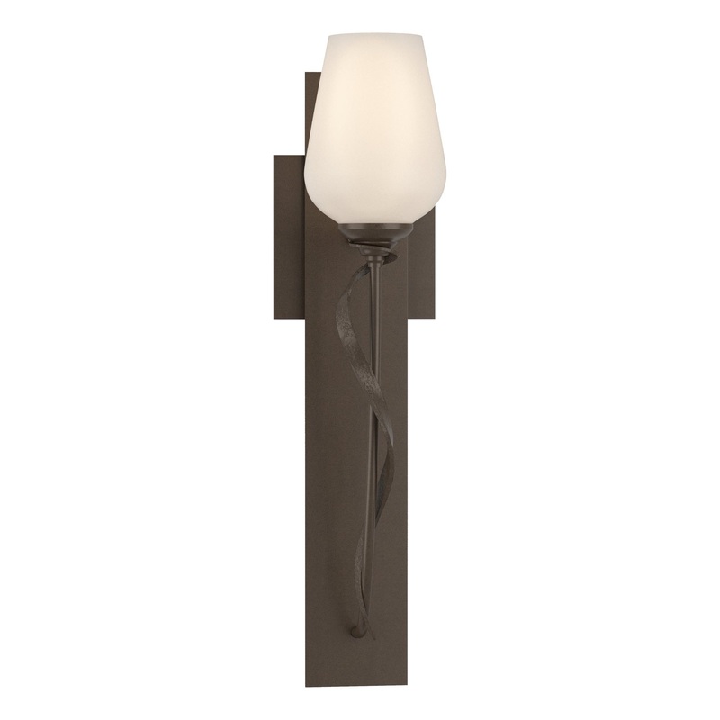 Flora Sconce Bronze Opal Glass (GG)