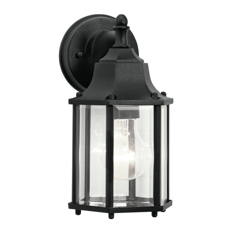 Kichler 9774BK One Light Outdoor Wall Mount, Black