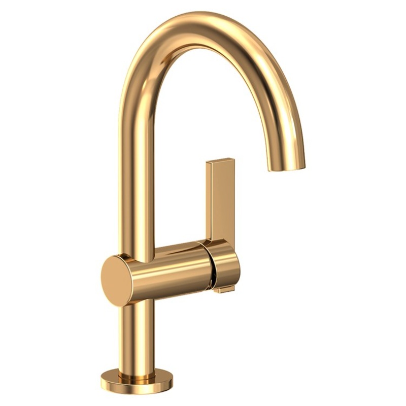 Lavatory Faucet Priya 1 Lever ADA WaterSense Polished Brass Uncoated Living 1.2 Gallons per Minute Pop-Up 1 Hole