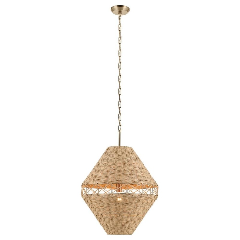 Lulo 20″ 1-Light Pendant Champagne Bronze