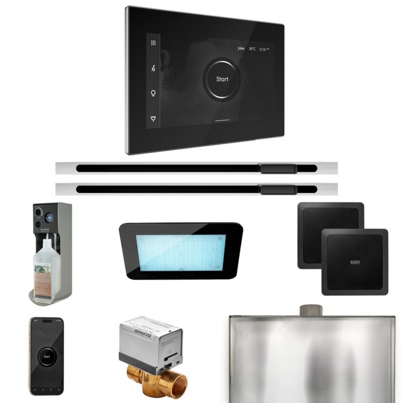 Steam Kit xDream Max Linear Black/Polished Chrome Control Package for MX4/MX5/MX6