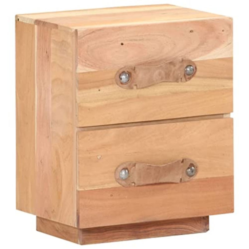 vidaXL Comodino Tavolino da Notte Armadietto per Letto Mobiletto per Camera da Letto Arredamento 40x30x50 cm in Legno Massello di Recupero