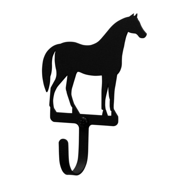 Village Wrought Iron WH-68-S Horse Wall Hook Small