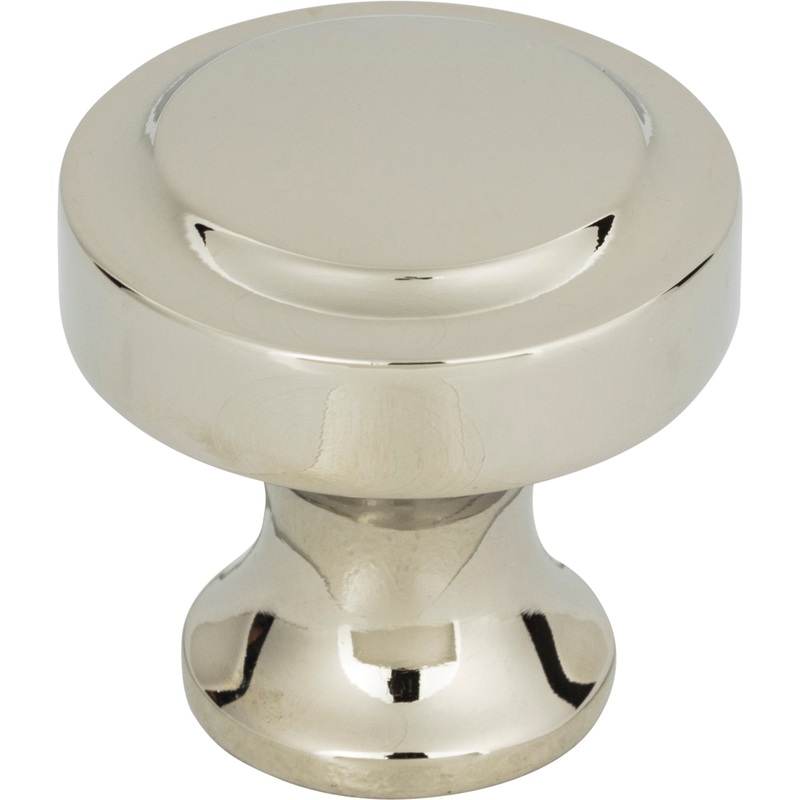 Atlas Homewares Bradbury Knob 1 1/4 Inch Polished Nickel