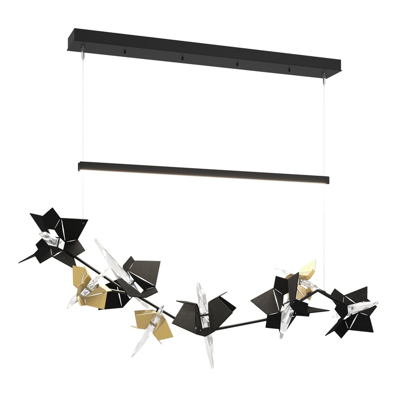 Belladonna LED Pendant Black Modern Brass