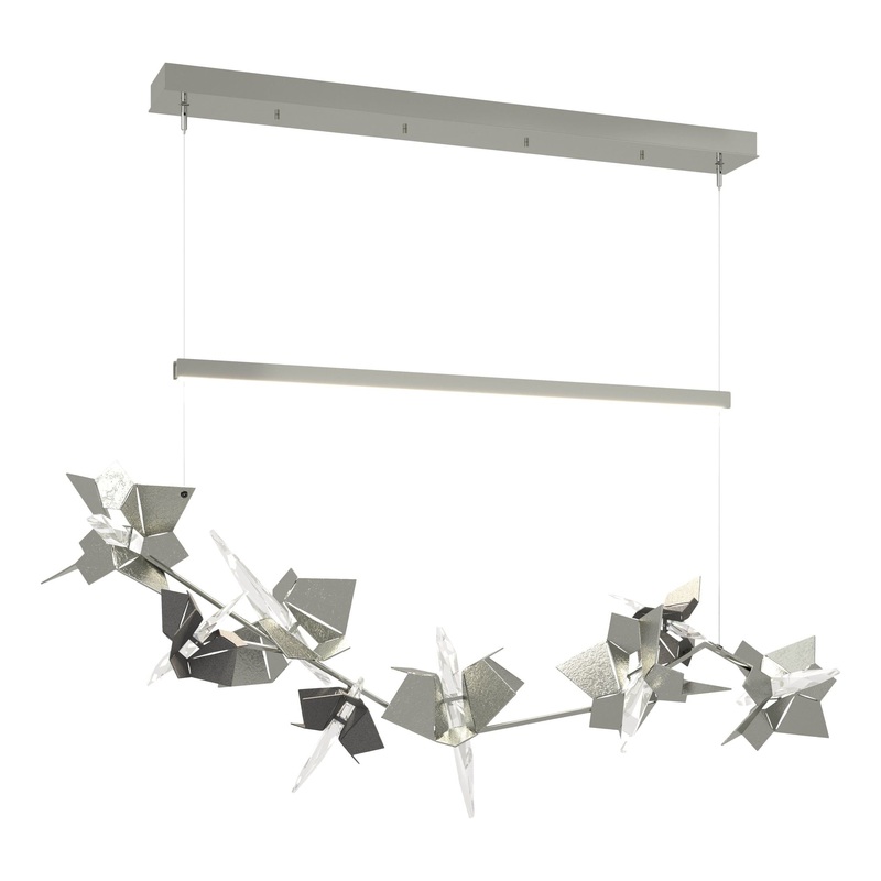 Belladonna LED Pendant Sterling Natural Iron