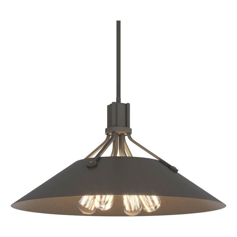 Henry Pendant Natural Iron Dark Smoke