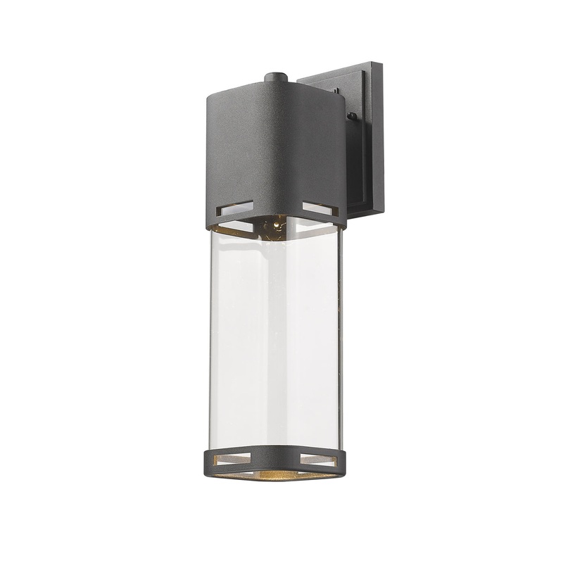 LED Outdoor Wall Light from the Lestat Collection in Black Finish by Z-Lite