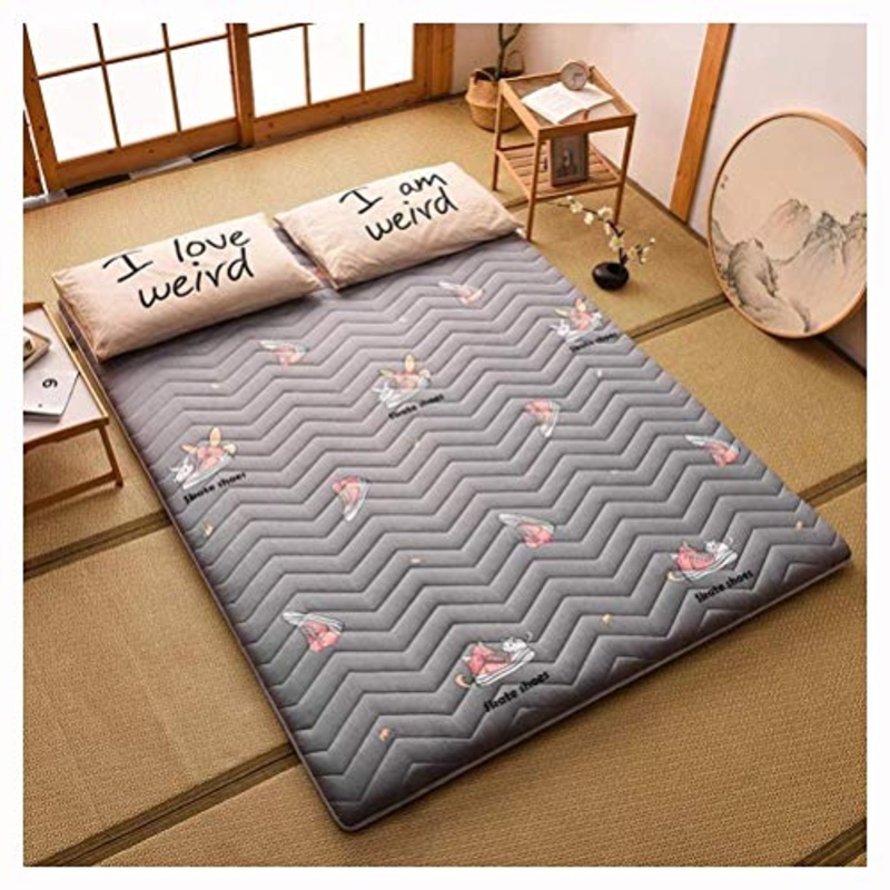 Materasso Per Dormitorio Ragazze Ragazzi Lettino Bambini, Pieghevole Futon Traspirante, Giapponese, Casa Letto Pavimento,C-120x200cm(47x79inch)