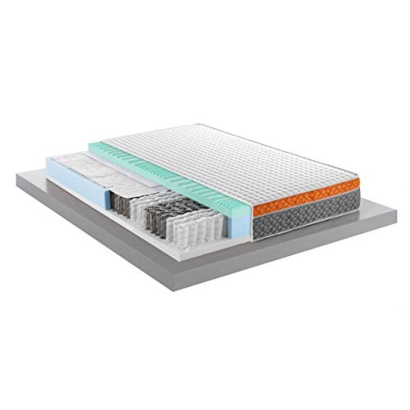 MENTOR – Materasso Molle & Memory Med H4 Singolo 90×200 Athena Med 4D R Evo DISP. Medico DETRAIBILE H26, a 9 Zone di portanza differenziata, sfoderabile e Lavabile.